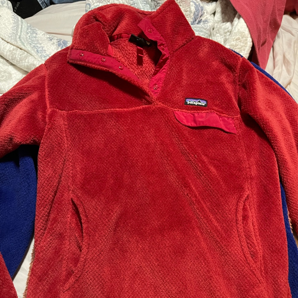 Large Red Patagonia Pullover - image 1